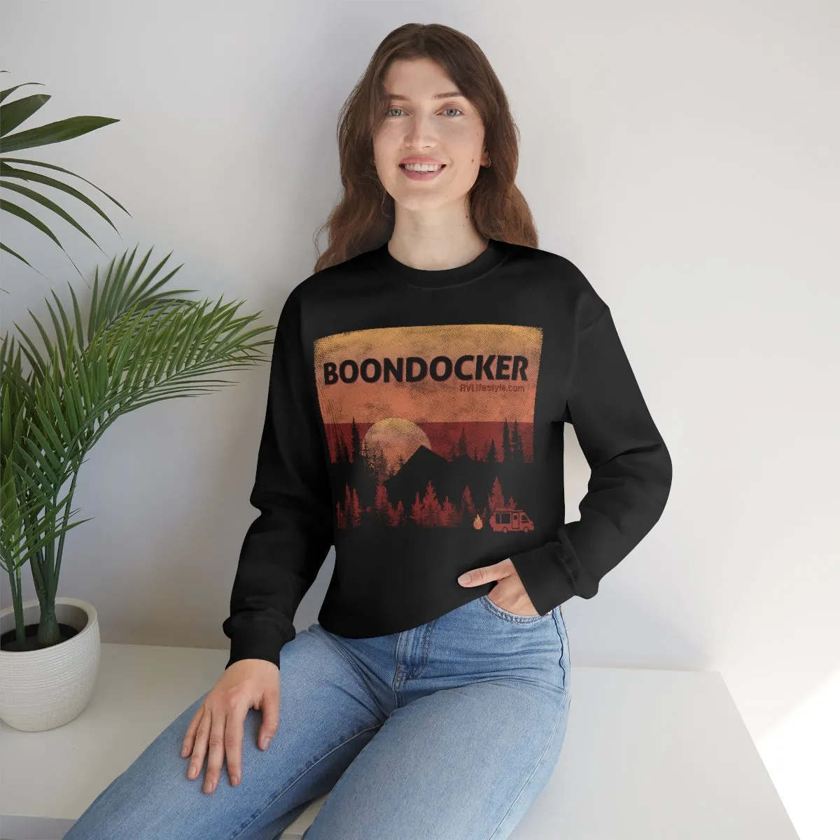 Boondocker Unisex Heavy Blend™ Crewneck Sweatshirt - Black, forest Green, Dark Heather, Navy