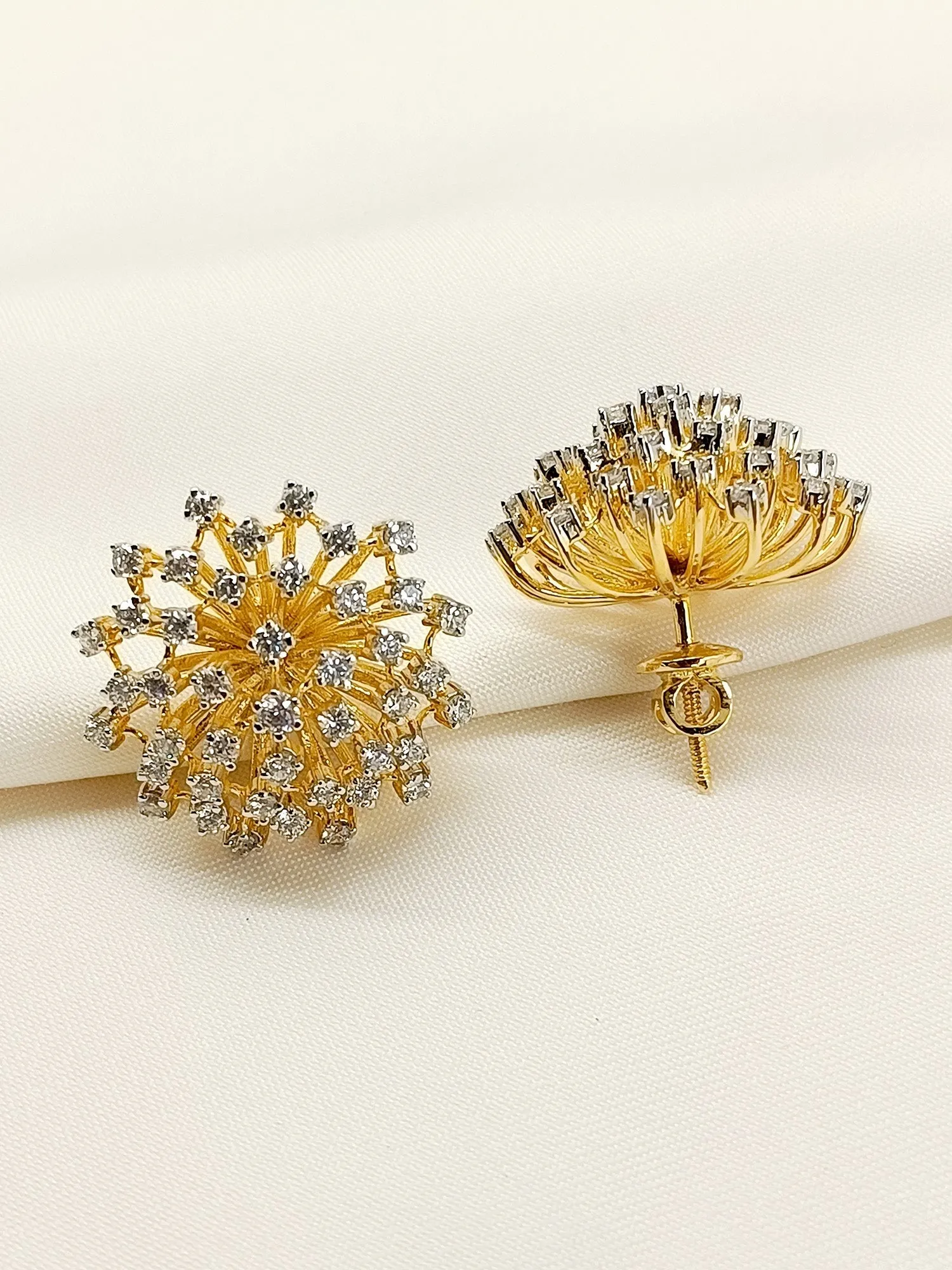 Khushi 92.5 Silver Swarovski Stone Tops