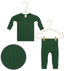 Lane Ribbed Top   Bottoms
