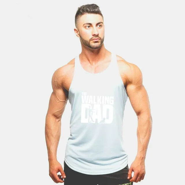 Men The Walking Dad Undershirt