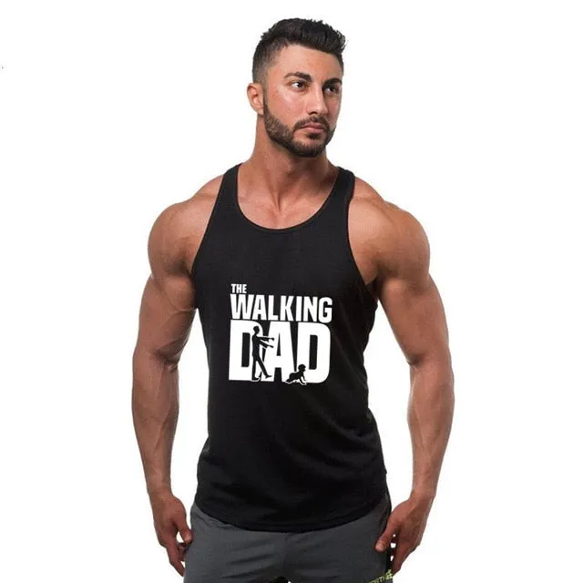 Men The Walking Dad Undershirt