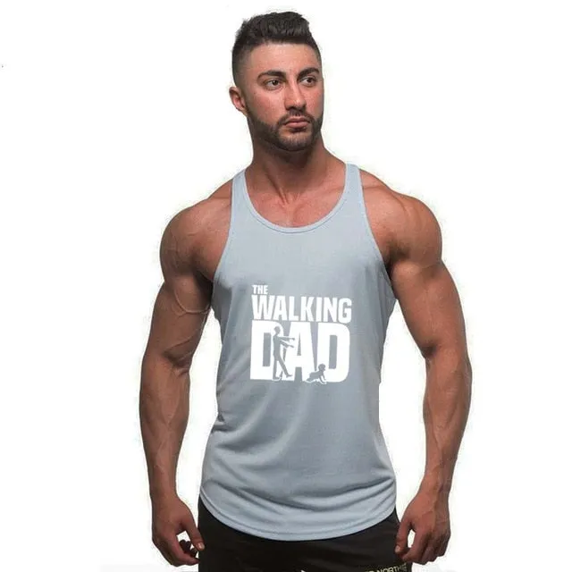 Men The Walking Dad Undershirt