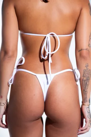 Micro Side Tie Bottom - White