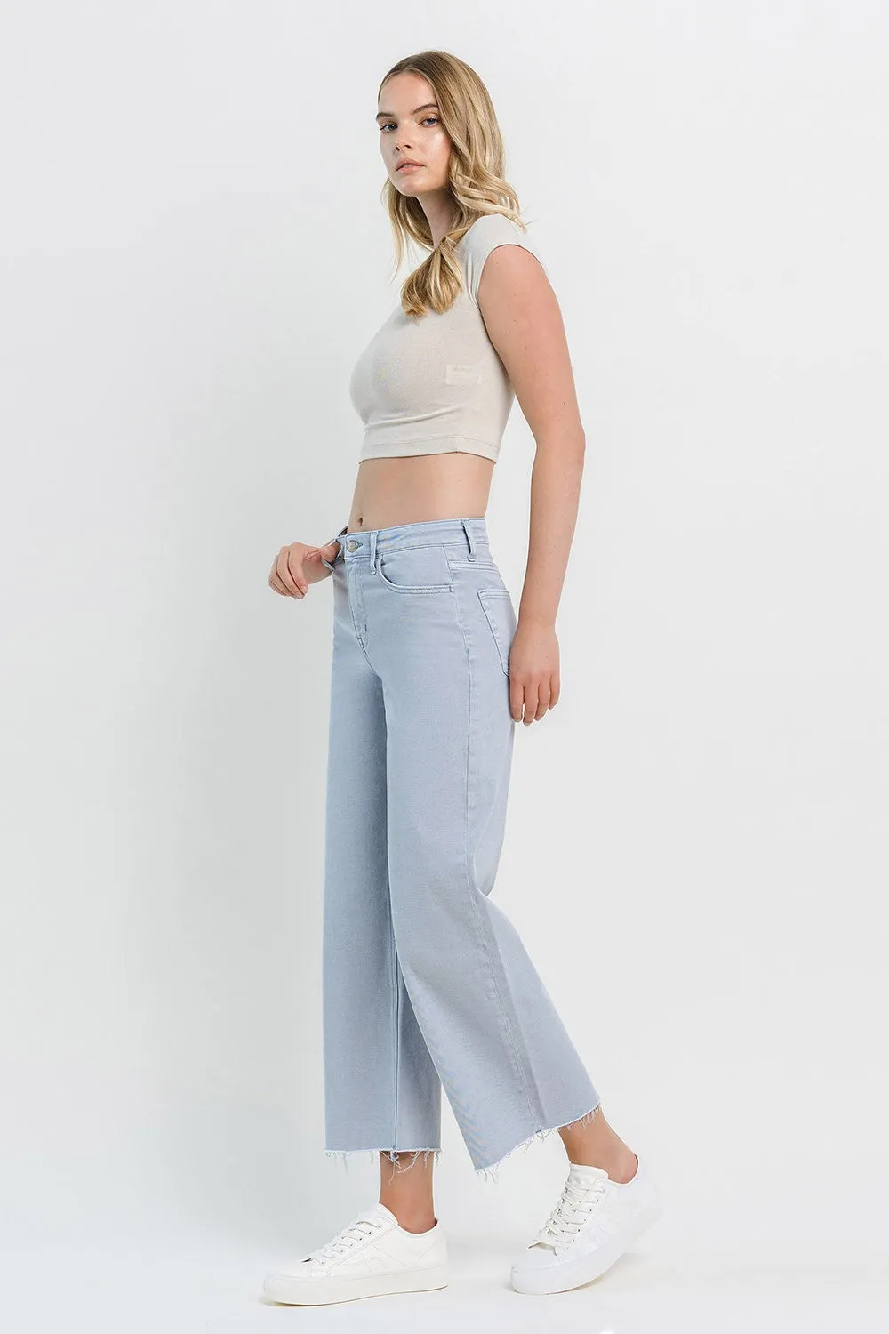 Vervet High Rise Crop Wide Leg