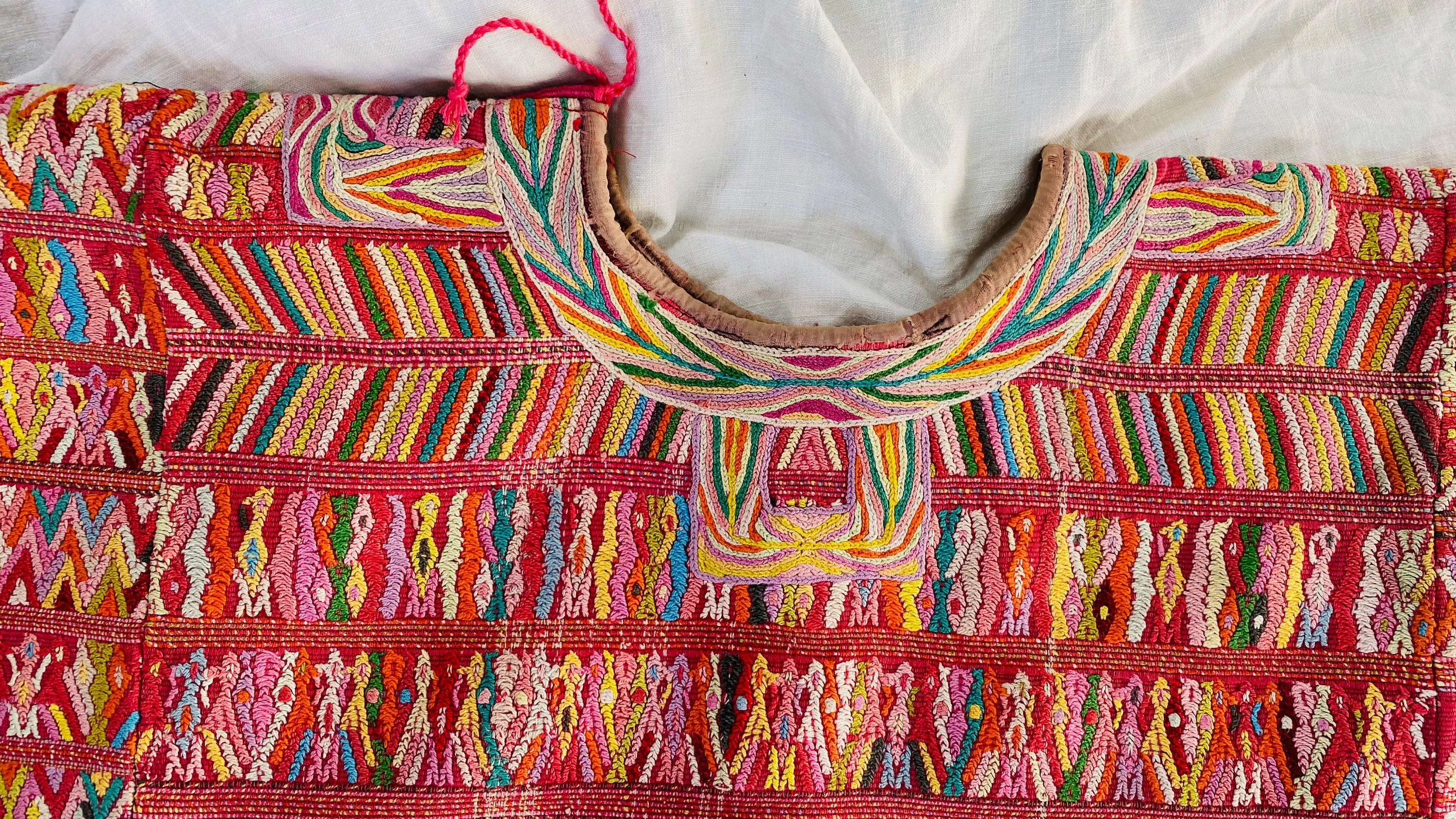 Vintage Guatemalan Huipil. San Juan Cotzal