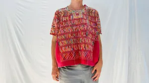 Vintage Guatemalan Huipil. San Juan Cotzal