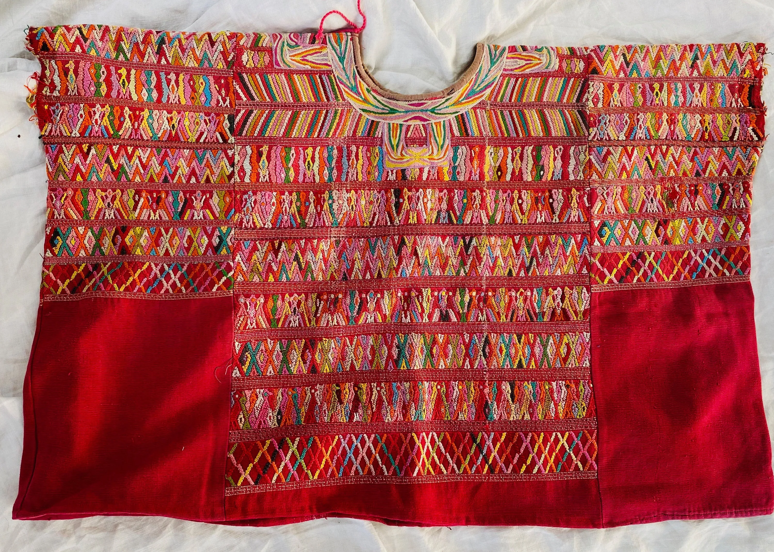 Vintage Guatemalan Huipil. San Juan Cotzal